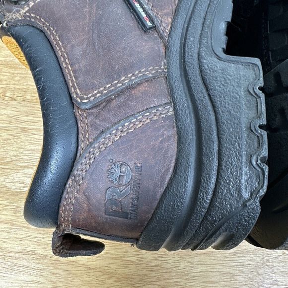 Timberland Pro Series Steel Toe Work Boot ASTM F2413-11 Brown Leather Sz 8 W - Picture 8 of 16